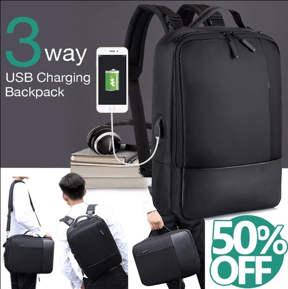 Premium Anti-theft Laptop Backpack with USB Port [2019 version]