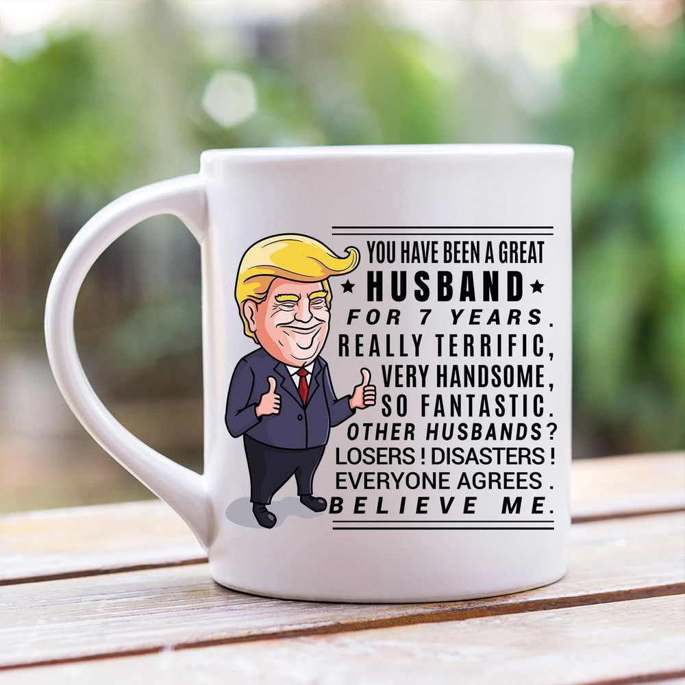 7th Anniversary Gift - 7 Year Anniversary Mug Copper For Husband - Gift for Men - 11 oz. or 15 oz. Mug