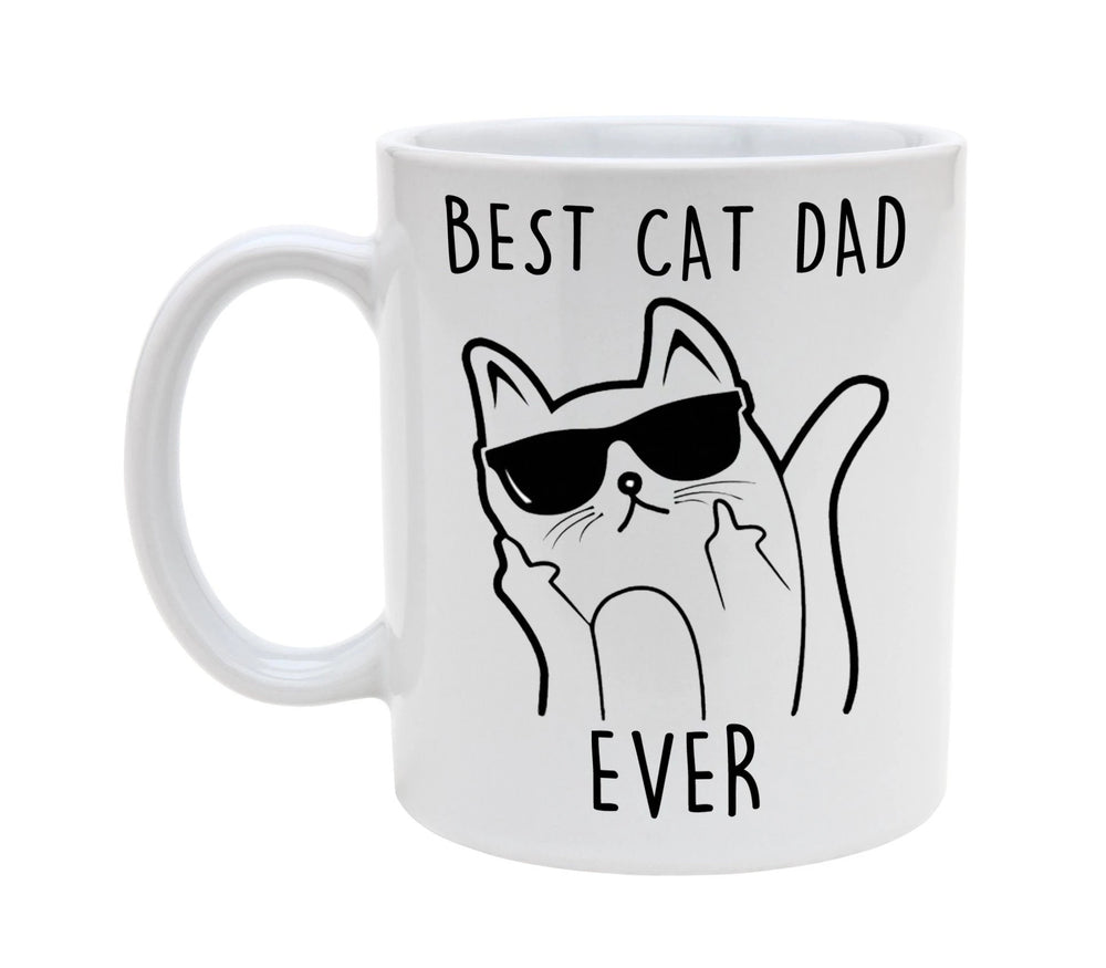 Cat Mug Best Dad Ever - 11 oz. or 15 oz. Mug
