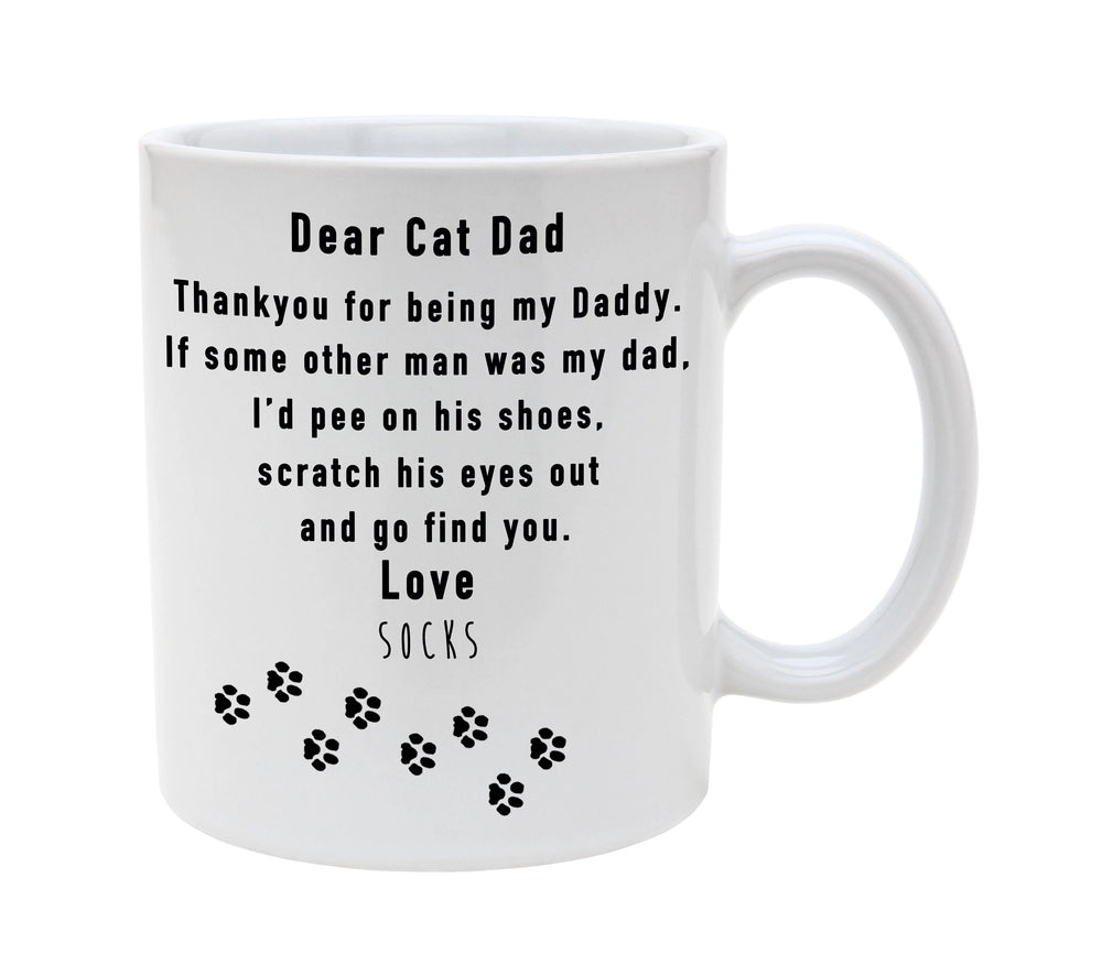 Dear Cat Dad Mug - 11 oz. or 15 oz. Mug