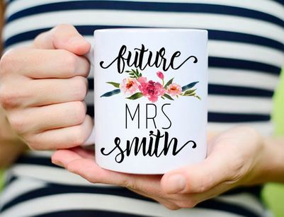 Personalized Future Mrs Bride Mug Gift - 11 oz. or 15 oz. Mug