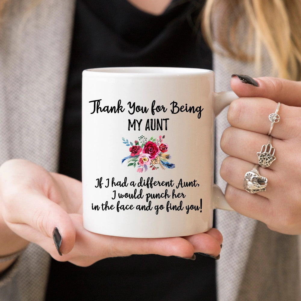 Gift Mug For Auntie - Aunt Birthday Coffee Mug - Christmas Gift from Niece Aunt - 11 oz. or 15 oz. Mug