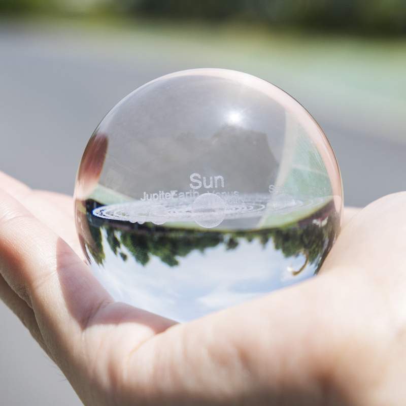 3D SOLAR SYSTEM CRYSTAL BALL