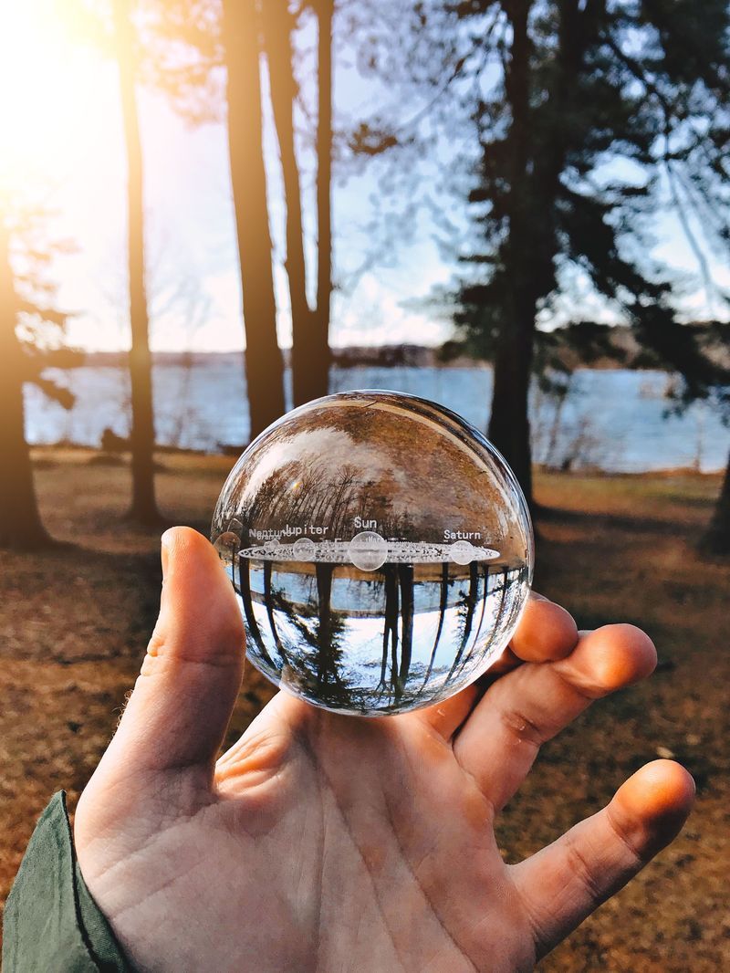 3D SOLAR SYSTEM CRYSTAL BALL