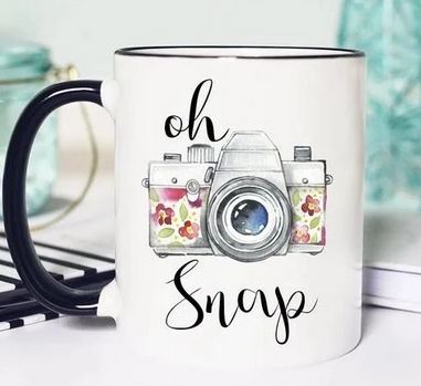 Oh Snap Camera Mug Gift For Photographer - 11 oz. or 15 oz. Mug
