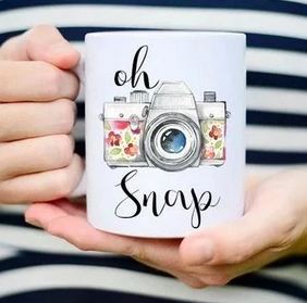 Oh Snap Camera Mug Gift For Photographer - 11 oz. or 15 oz. Mug