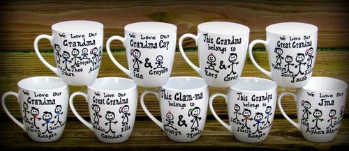 Personalized Grandma Grandpa Belongs To Mug - 11 oz. or 15 oz. Mug