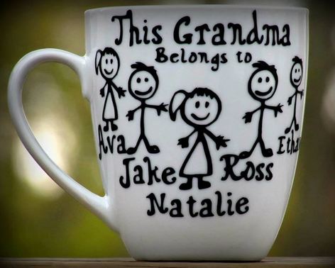 Personalized Grandma Grandpa Belongs To Mug - 11 oz. or 15 oz. Mug