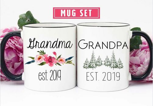 Personalized Pregnancy Reveal To Grandparents Mug - 11 oz. or 15 oz. Mug