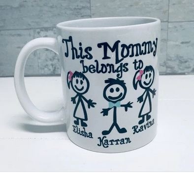 Personalized This Mommy Belongs To Mug - 11 oz. or 15 oz. Mug