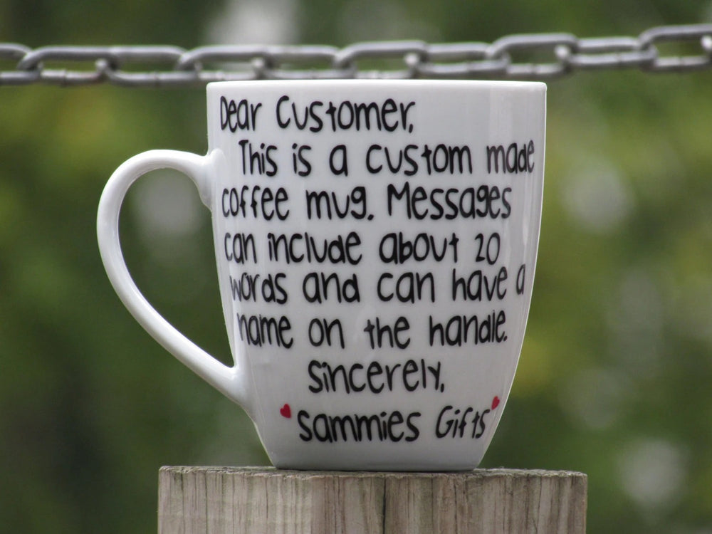 Personalized Message Cup For Best Friend - 11 oz. or 15 oz. Mug