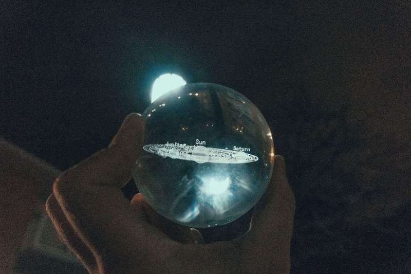 3D SOLAR SYSTEM CRYSTAL BALL