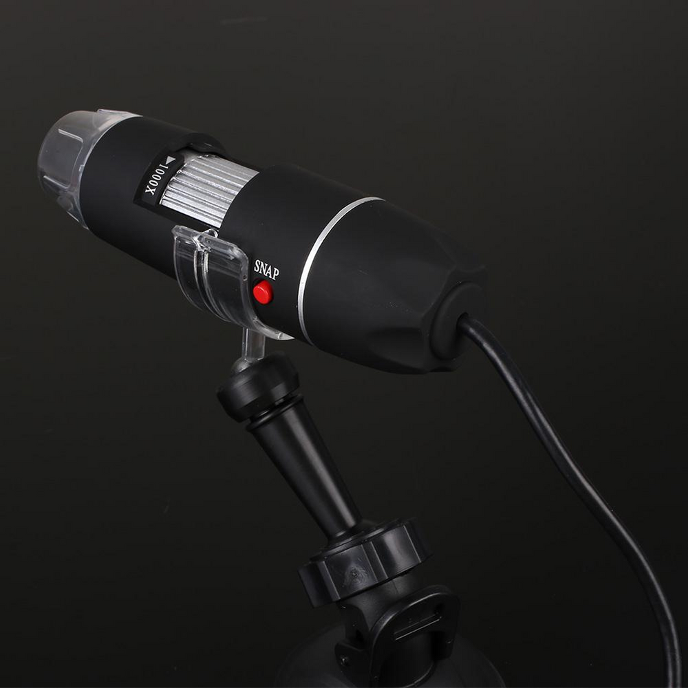 1000X Zoom 1080p Microscope Camera - HD USB Digital Endoscope Magnifier, Works on Mac, PC, iPhone, Android