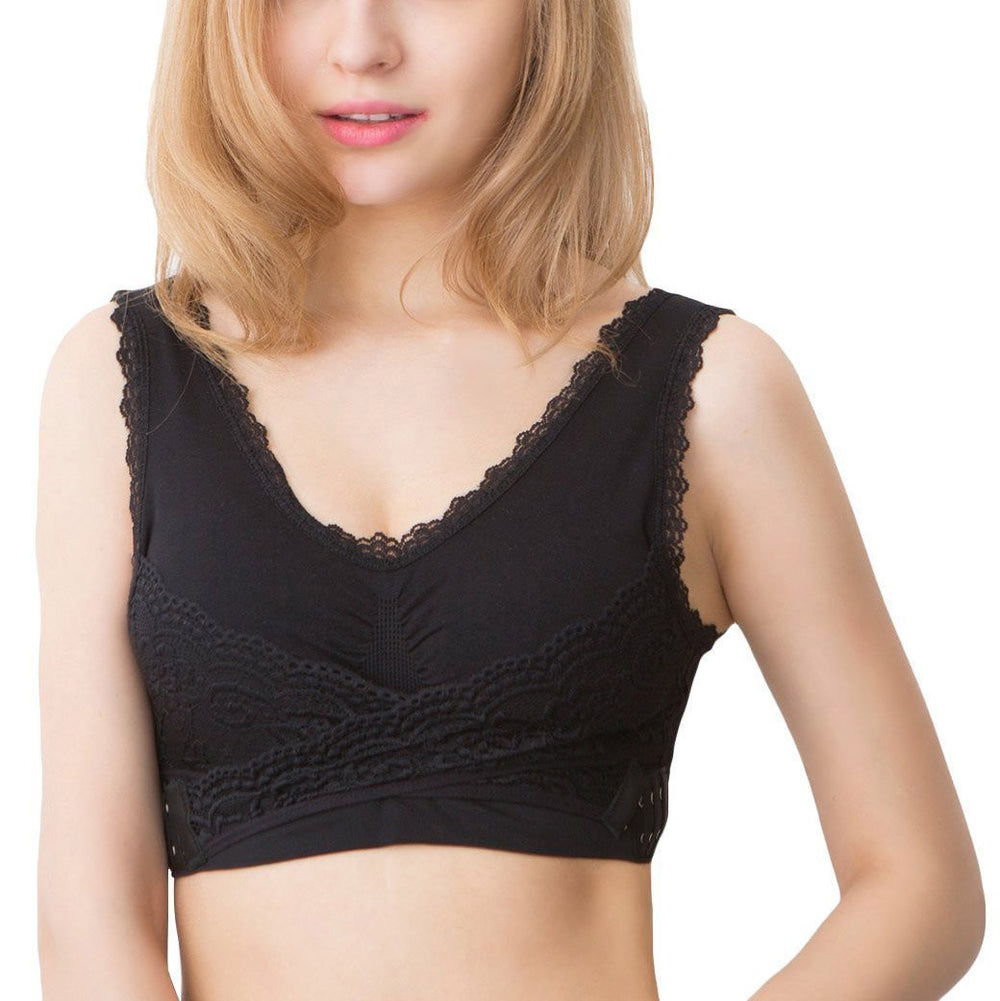 Seamless Magic Wireless Lift Bra - Front Cross Side Buckle Bra