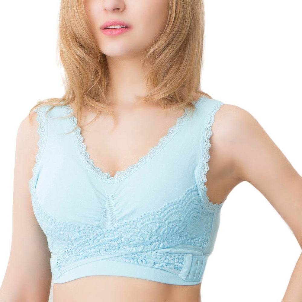 Seamless Magic Wireless Lift Bra - Front Cross Side Buckle Bra