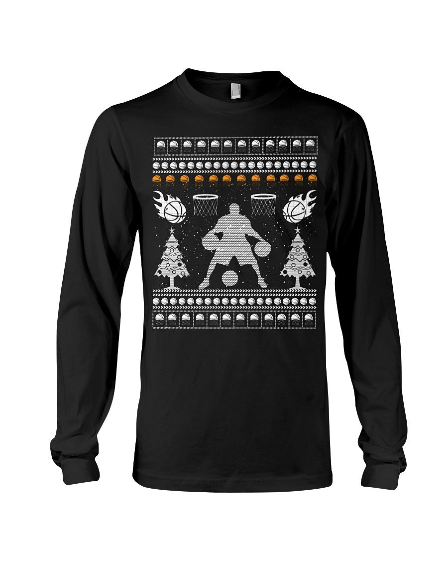 XMAS Basketball Dribbling Edition- Unisex - Sizes Small to 5XL Ugly Christmas Sweater