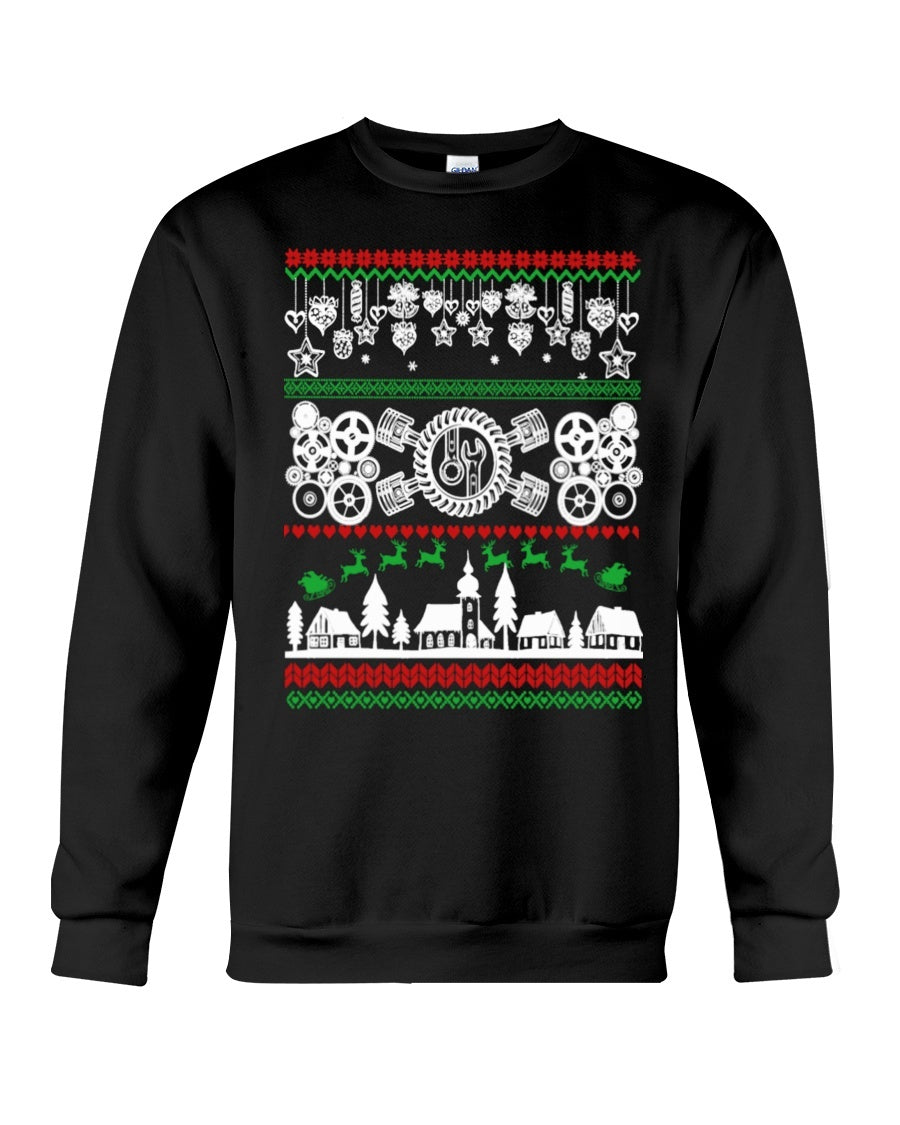XMAS Mechanic Edition Sweatshirt- Unisex - Sizes Small to 5XL Ugly Christmas Sweater