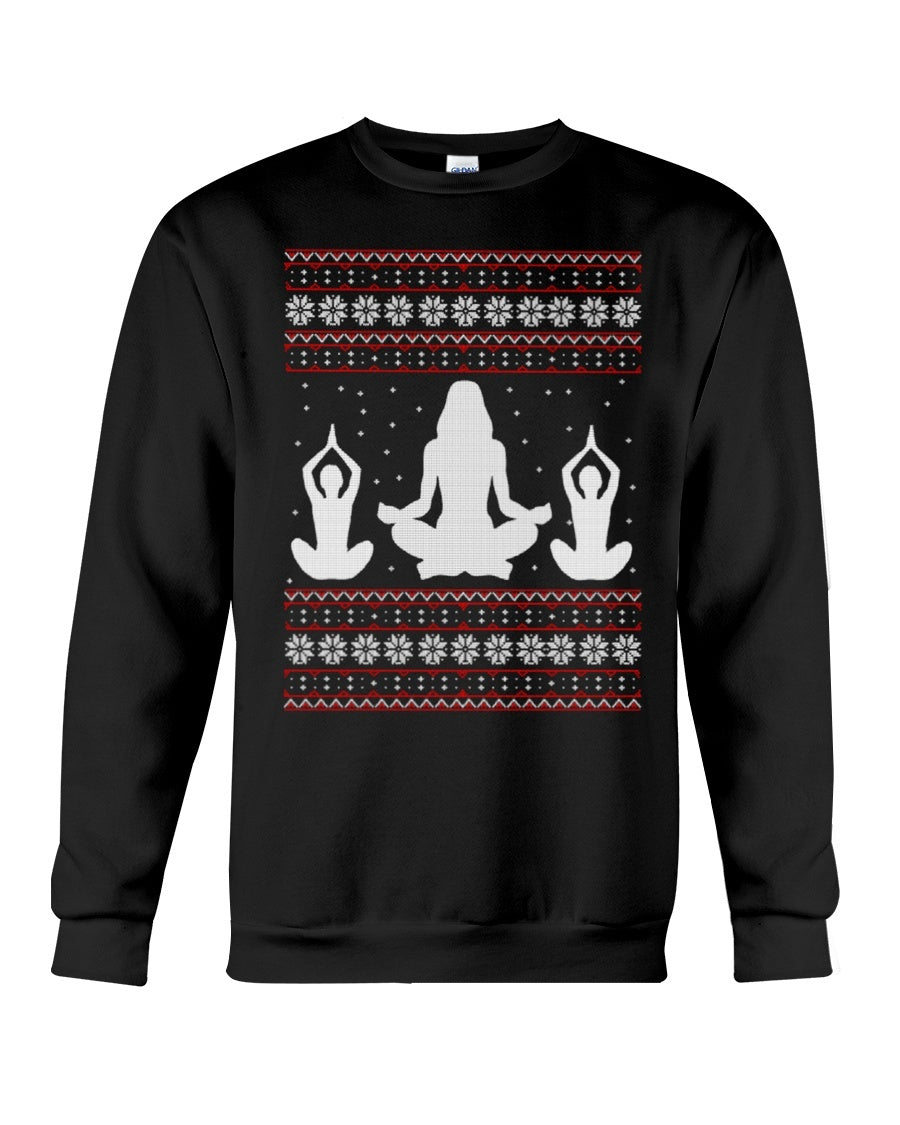 Yoga Crewneck Sweatshirt - Unisex - Sizes Small to 5XL Ugly Christmas Sweater