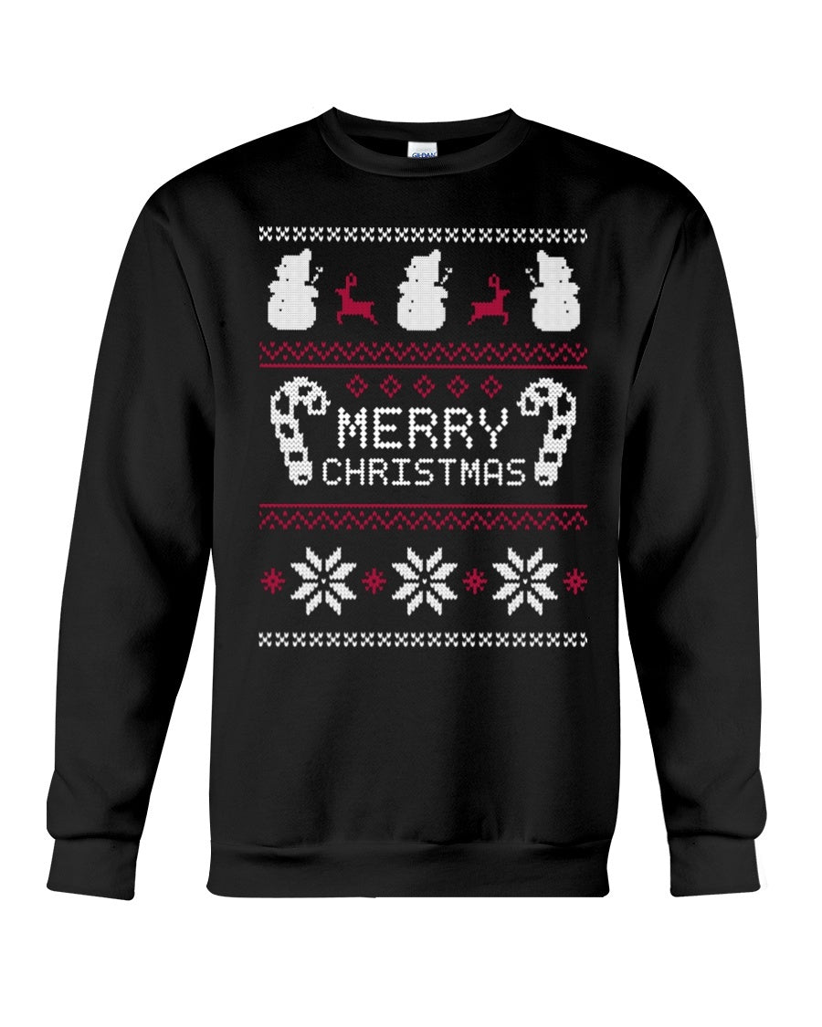 Snowman Holiday Sweatshirt Gift Ideas - Unisex - Sizes Small to 5XL Ugly Christmas Sweater