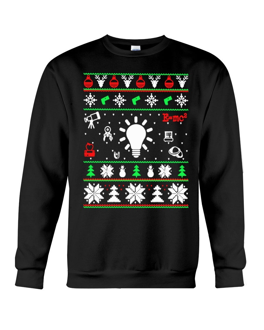 E=mc2 Best Gift Ideas Sweatshirt - Unisex - Sizes Small to 5XL Ugly Christmas Sweater