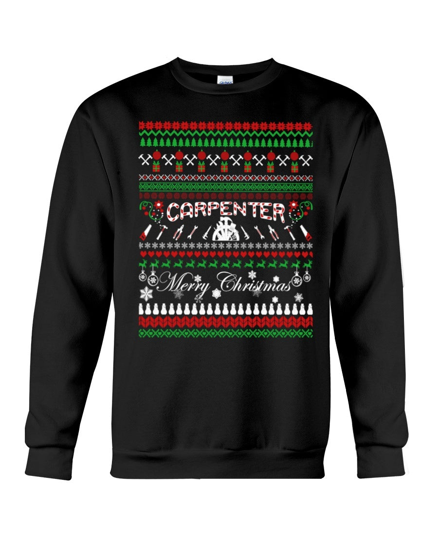 XMAS Carpenter Tools Sweatshirt - Unisex - Sizes Small to 5XL Ugly Christmas Sweater