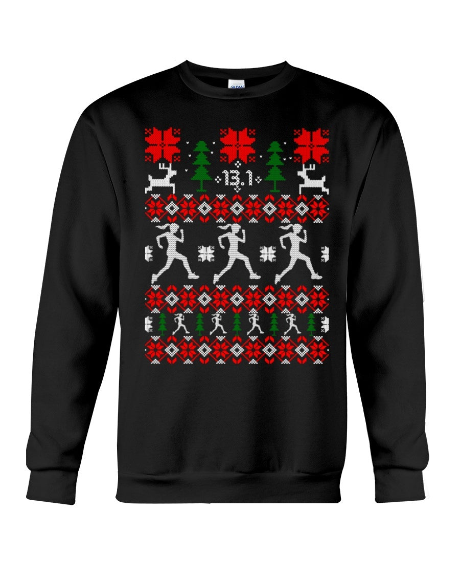 Female Running Sweatshirt - Unisex - Sizes Small to 5XL Ugly Christmas Sweater