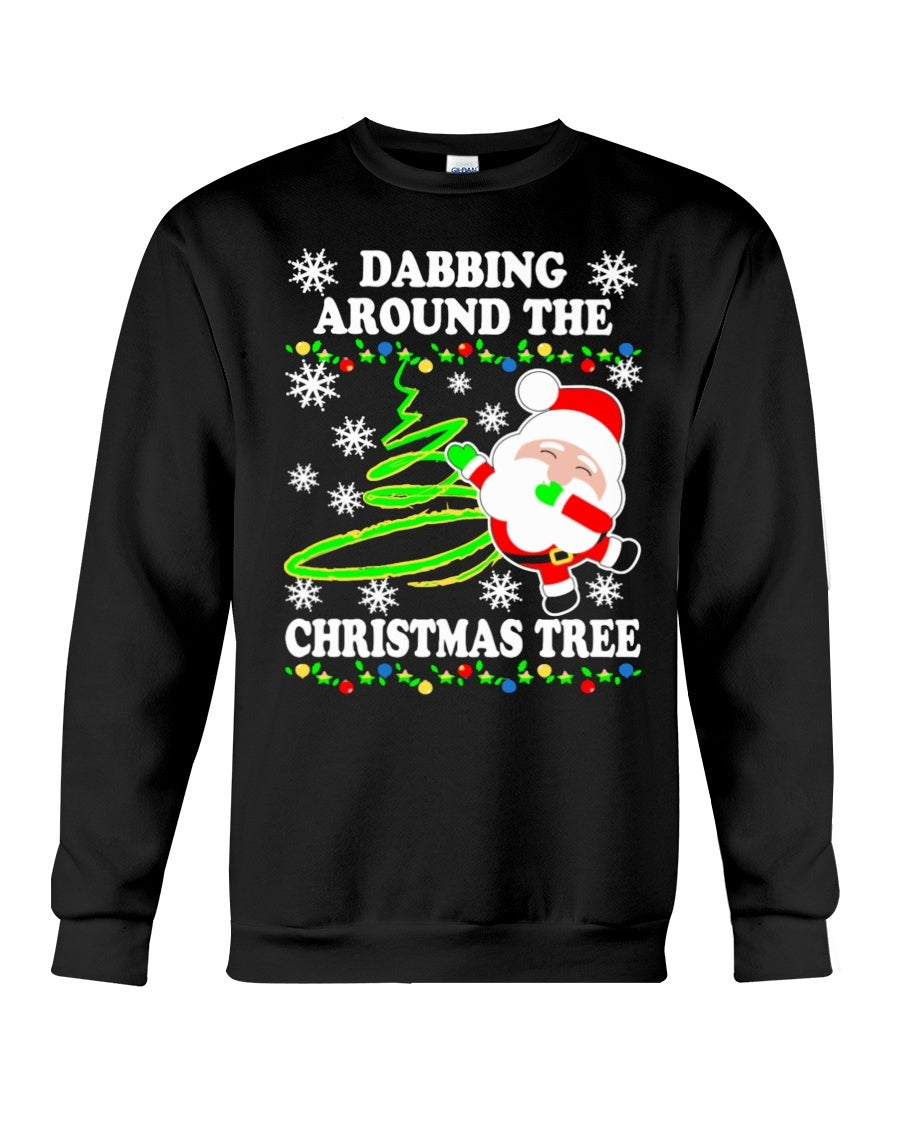 XMAS Santa Dabbing Sweatshirt- Unisex - Sizes Small to 5XL Ugly Christmas Sweater