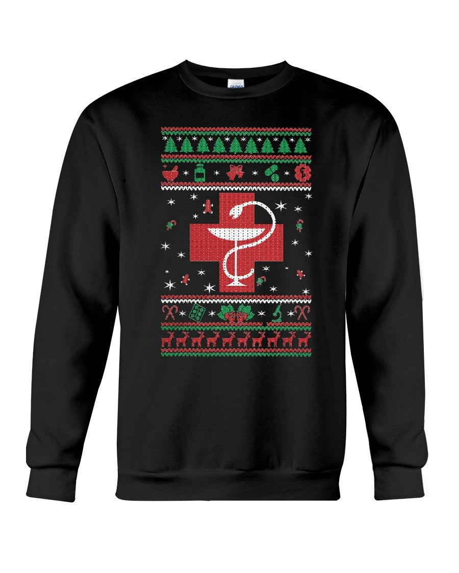 XMAS Medic Crewneck Sweatshirt - Unisex - Sizes Small to 5XL Ugly Christmas Sweater