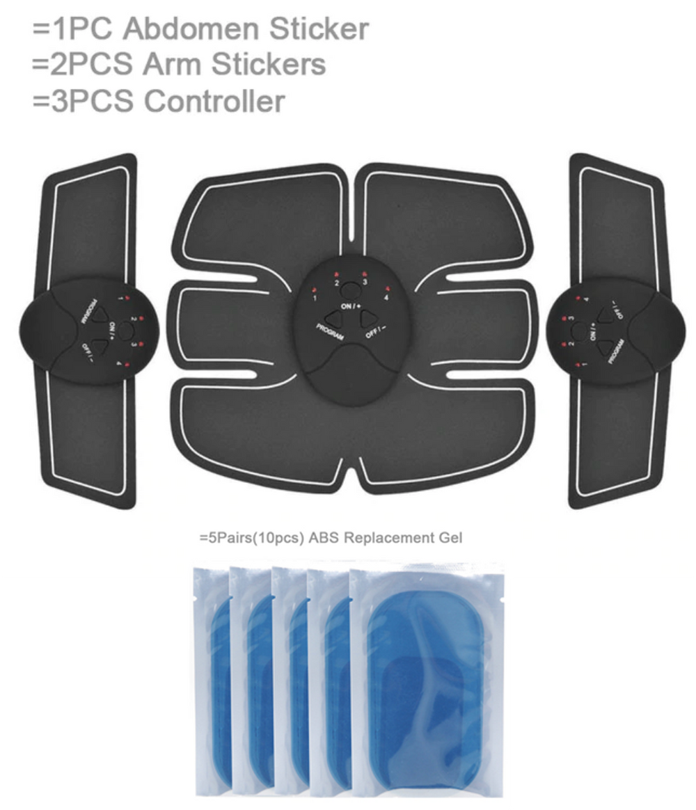 BodyFit™ Abs Muscle Toning Stimulator Electric 6 Pack EMS Fitness Trainer Belt Machine